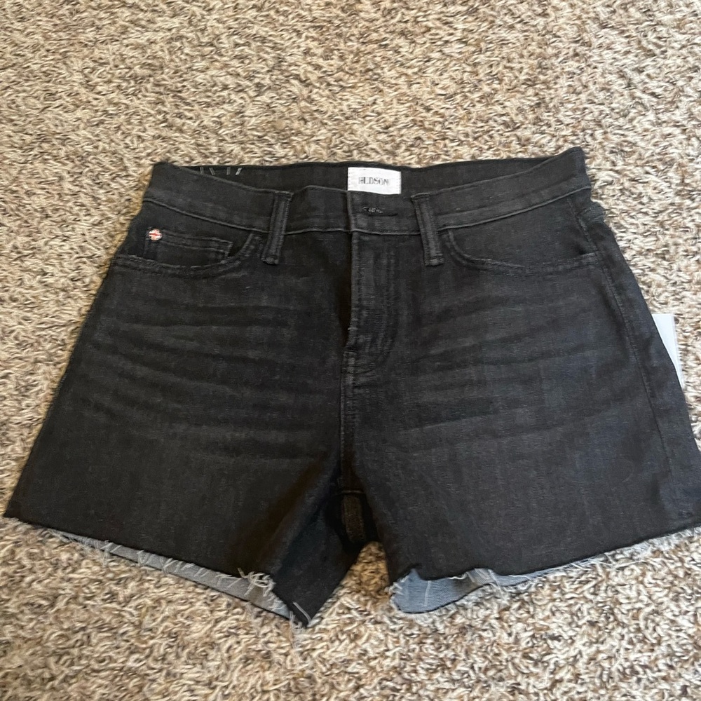 Hudson Jeans Black Jean Shorts